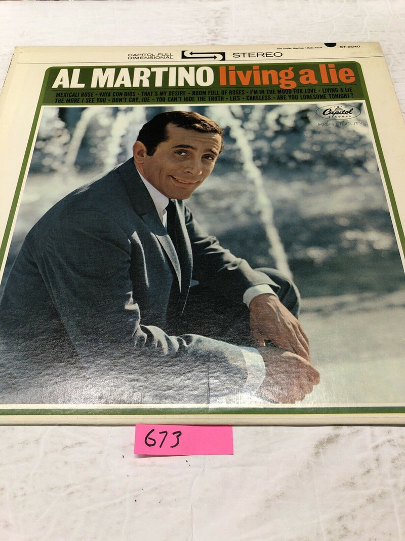 Al Martino  Living A Lie Vinyl   LP Album