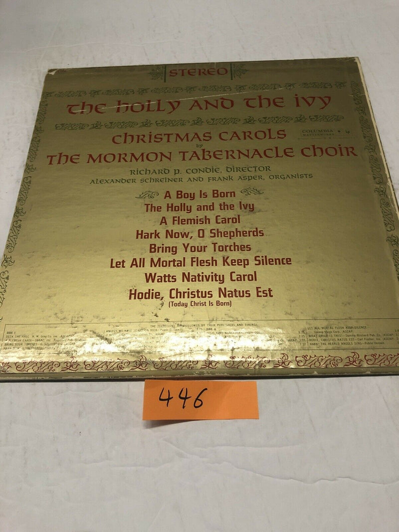The Holly And The Ivy Christmas Carols With Mormon Tabernacle Vinyl LP Album
