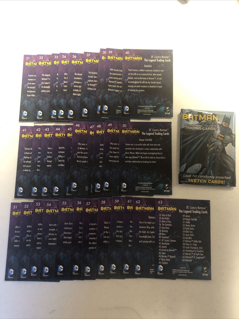 Batman The Legend Trading Cards (2012) Cryptozoic