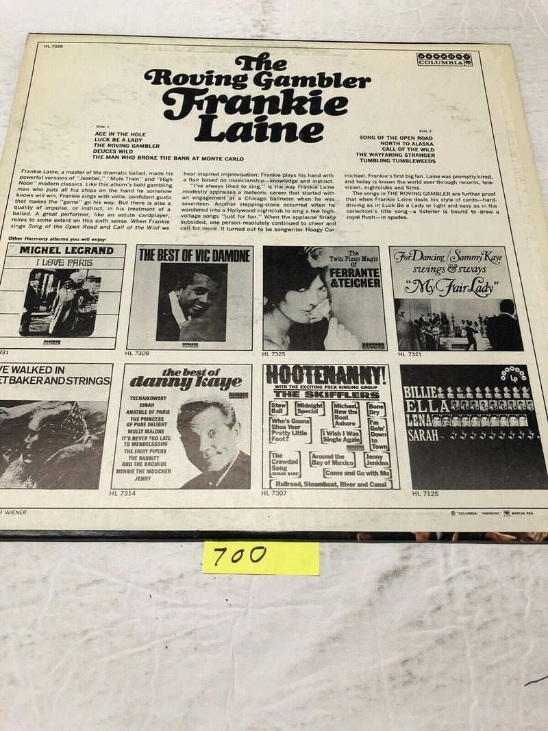 Frankie Laine The Roving Gambler  Vinyl  LP Album