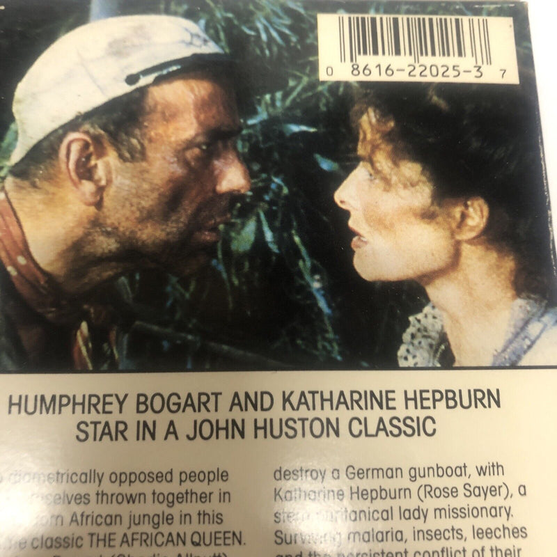 The African Queen (1979) VHS • Humphrey Bogart • Ketharine Hepburn •