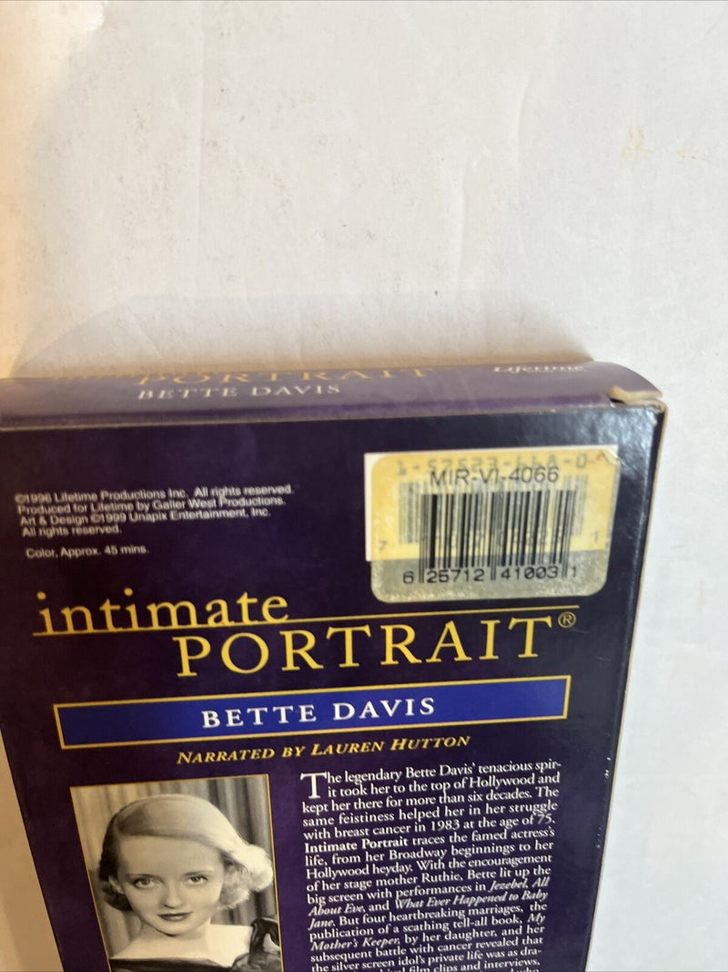 Intimate Portrait Betty Davis (VHS 1996) Lifetime Home | Narrated  Lauren Hutton