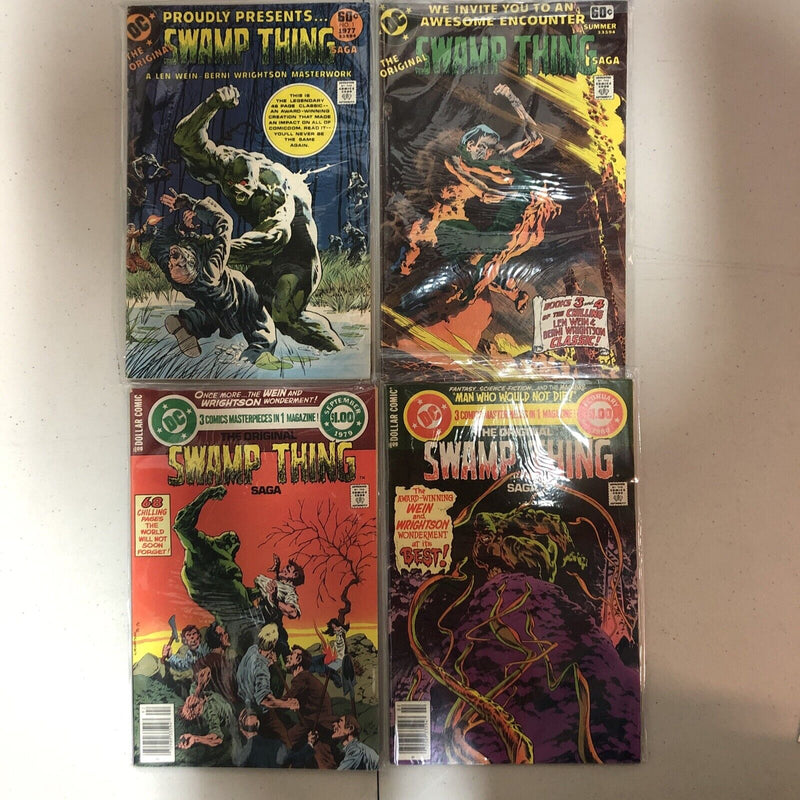 The Original Swamp Thing Saga (1977) 4 Issues (VF) DC Comics