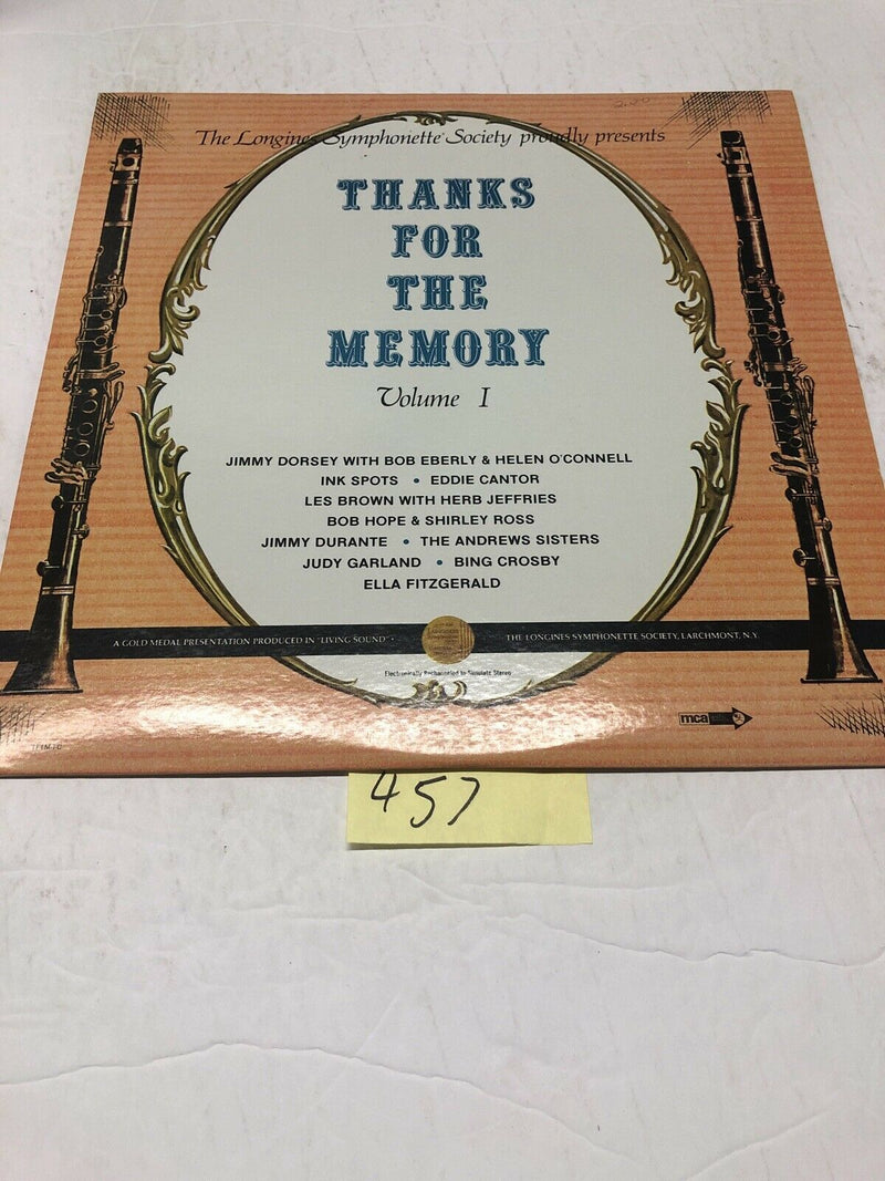 Thanks. For The  Memory  Volume 1 Vinyl LP Album
