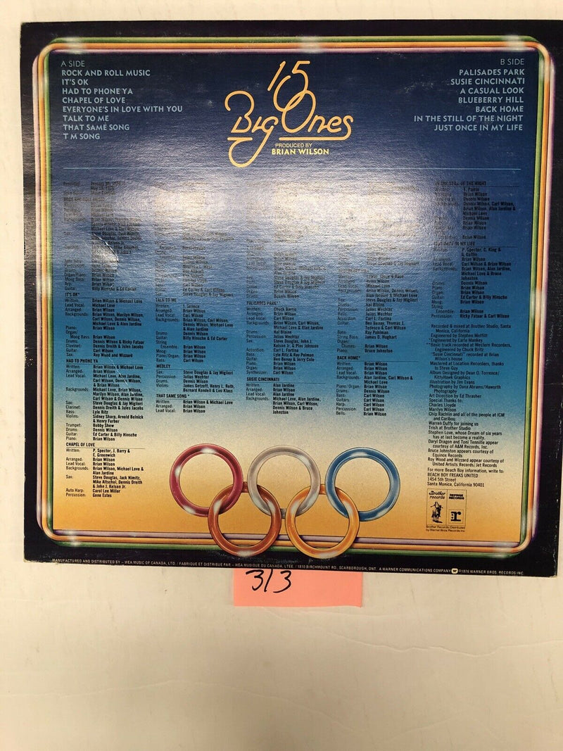 The Beach Boys 15 Big Ones Vinyl LP Album