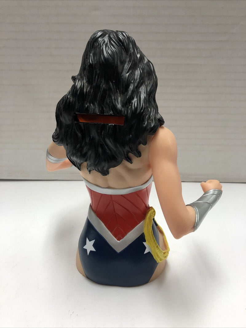 DC Comics 3D Wonder Woman Bust Coin Piggy Bank Action Figure Decoration