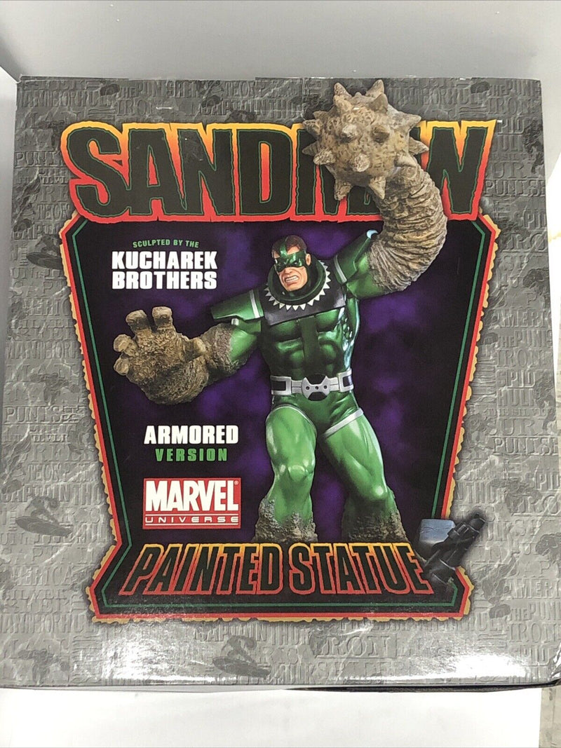 The Sandman Painted Statue Armored Version Marvel 2010 !