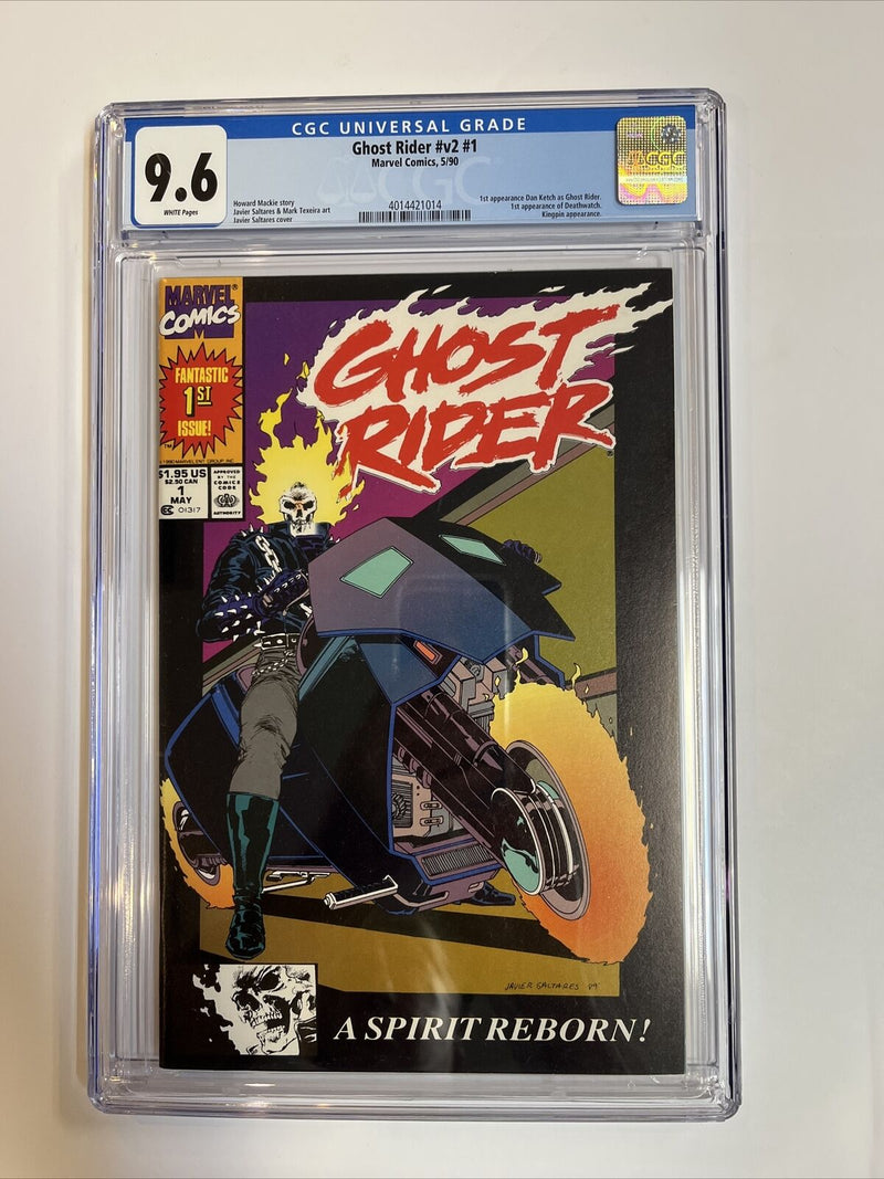 Ghost Rider #v2 (1990) # 1 (CGC 9.6 WP) 1st App Dan Keth Ghost Rider