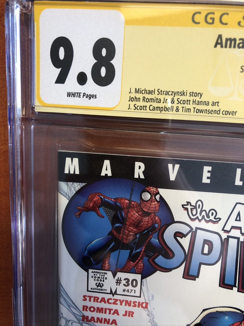 Amazing Spider-Man #v2 #30 (CGC SS 9.8) Signed By J. Scott Campbell!!