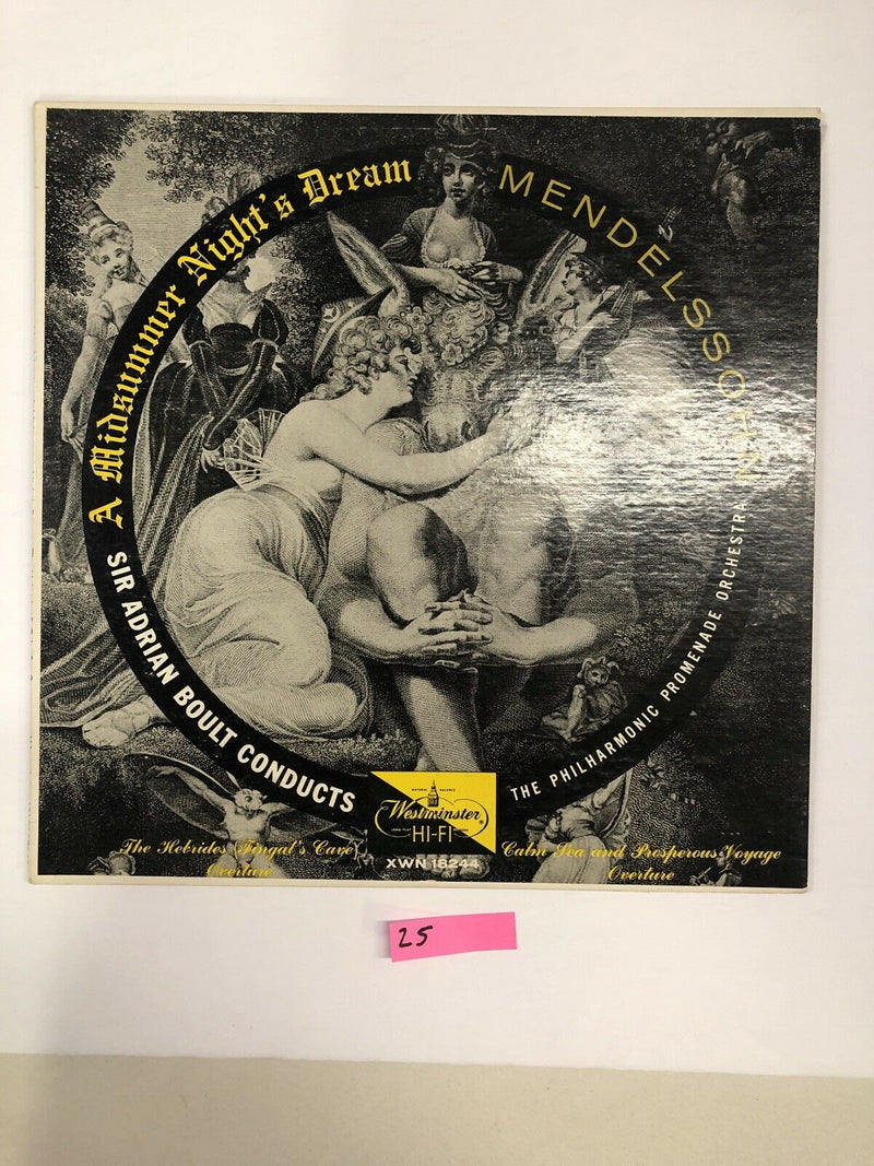 Sir Adrian Boult A Midsummer Nights Dream Vinyl LP Album