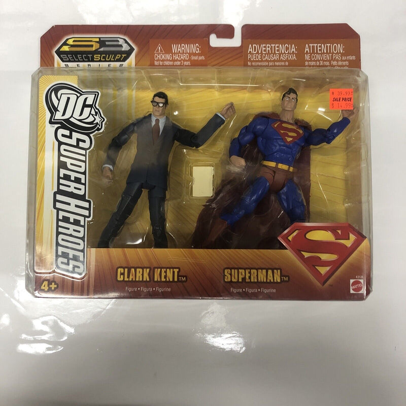 Clark Kent & Superman Figures (2006) Mattel • Select Sculpt • DC Superheroes