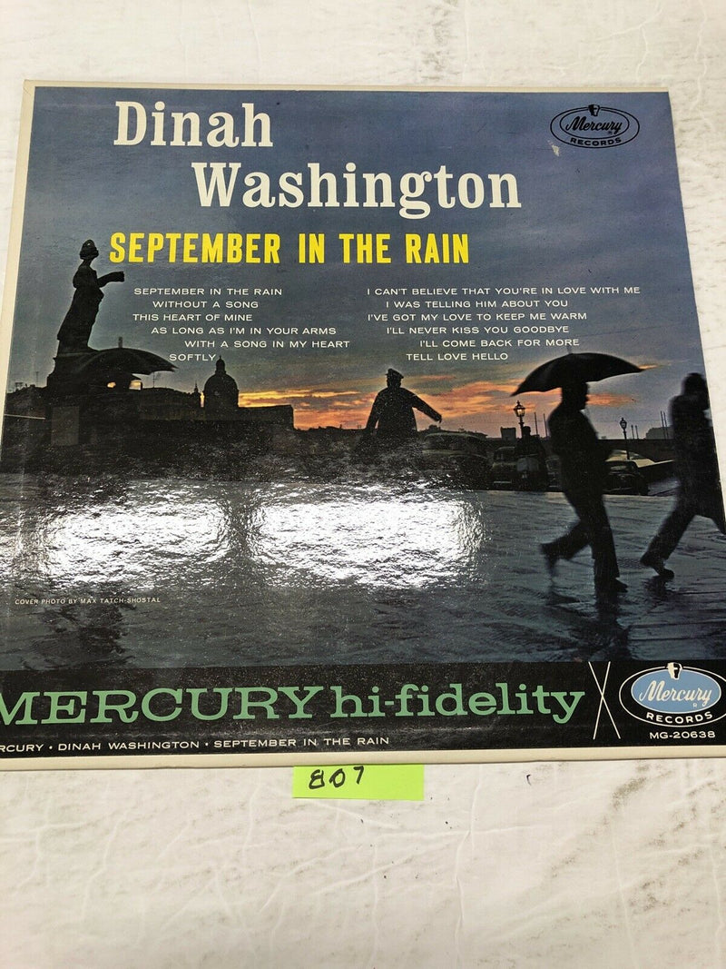Dinah Washington September In The Rain Vinyl LP Album