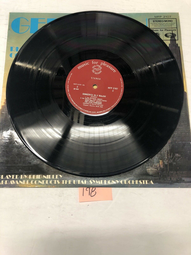 George Gershwin Rhapsody In Blue Played By Reid Nibley Vinyl LP Album