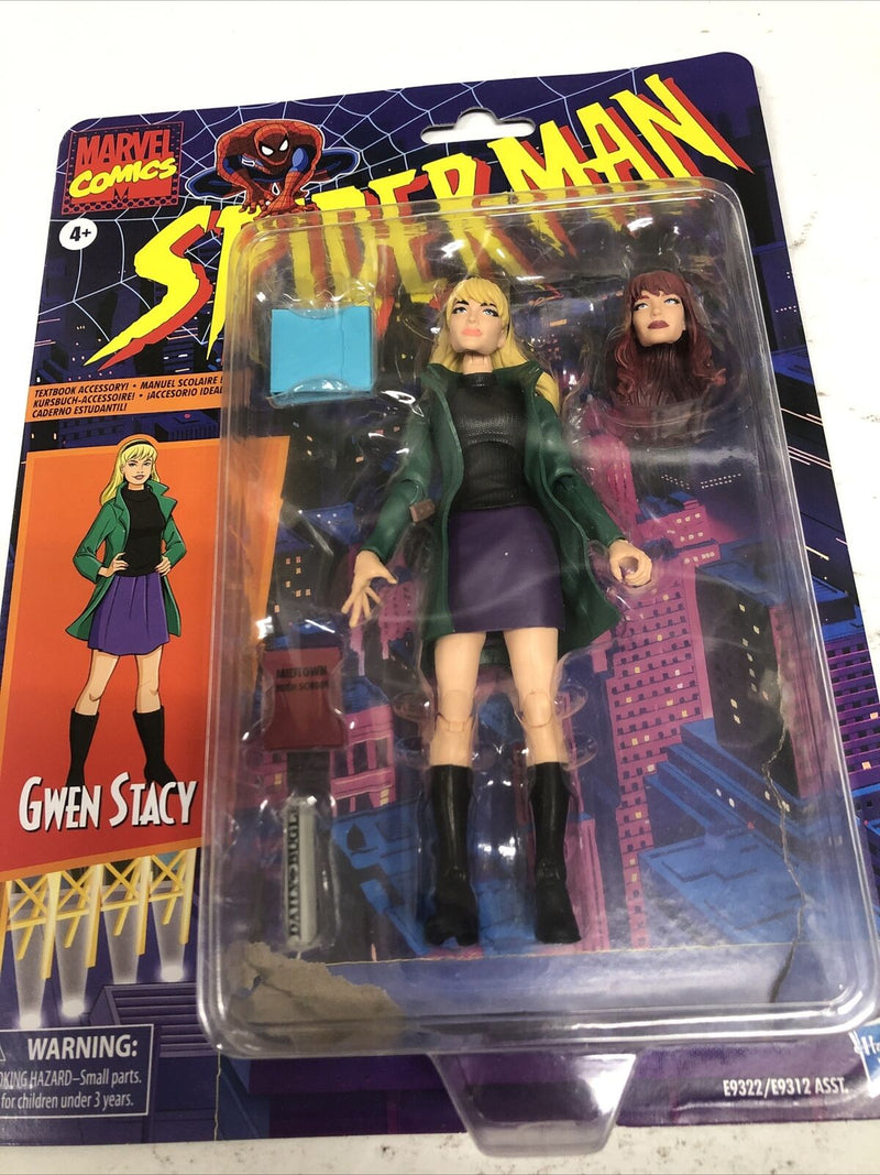 Marvel Legends Retro Gwen Stacy 6" Action Figure  Spider-Man Hasbro