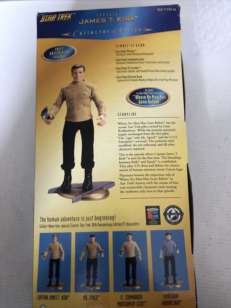 1996 Playmates Star Trek Collector Edition Captain Kirk 9" Action Figure
