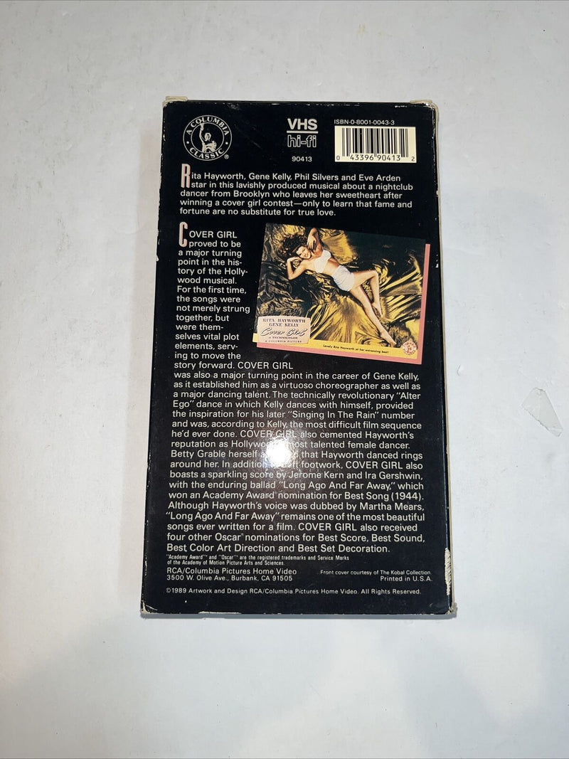 Cover Girl (VHS, 1992) Rita Hayworth • Gene Kelly | Columbia
