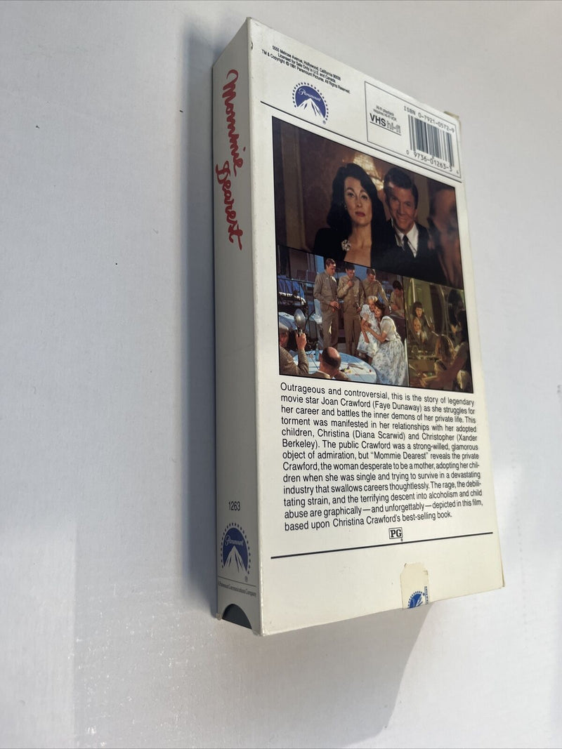 Mommie Dearest (VHS, 1991) Faye Dunaway Steve Forrest  | Paramount Pictures