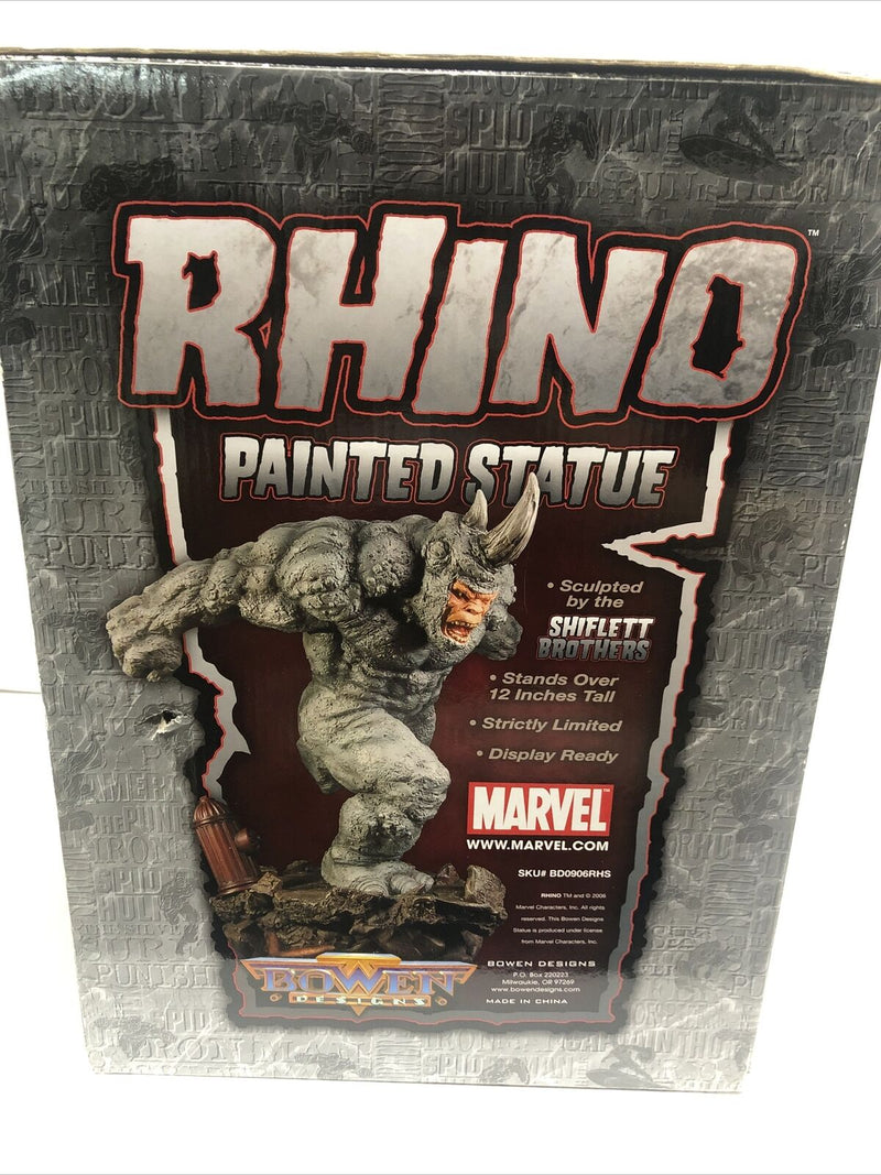 Rhino Marvel Painted Statue 2006 Sculpted By Shiflett Bros