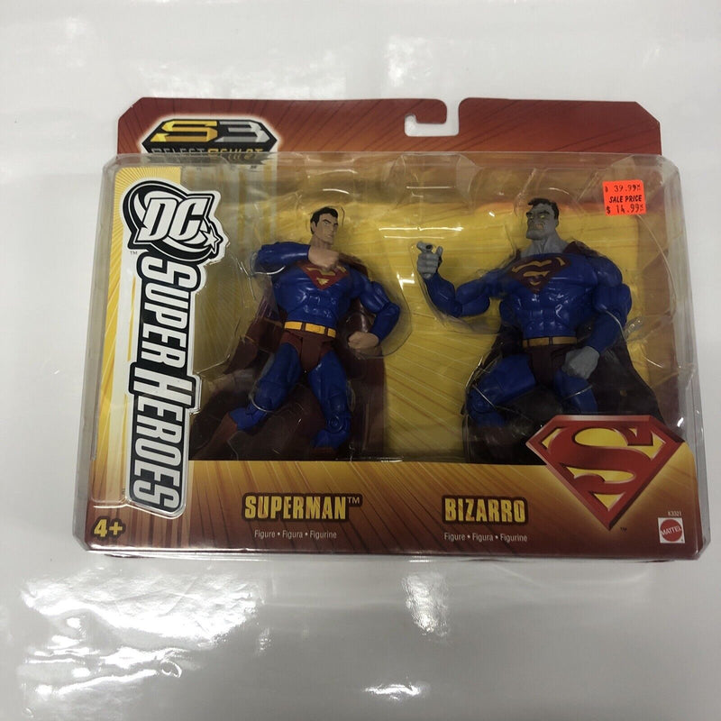 Superman & Bizzaro Figures(2006) 2 Pack S3 Select Sculpt • DC Superheroes