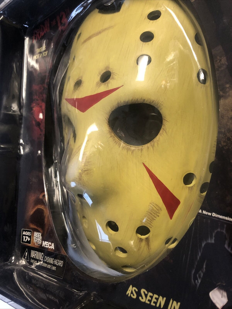 NECA Friday the 13th Part 3 |Jason Prop Replica Hockey Mask| New Line Production
