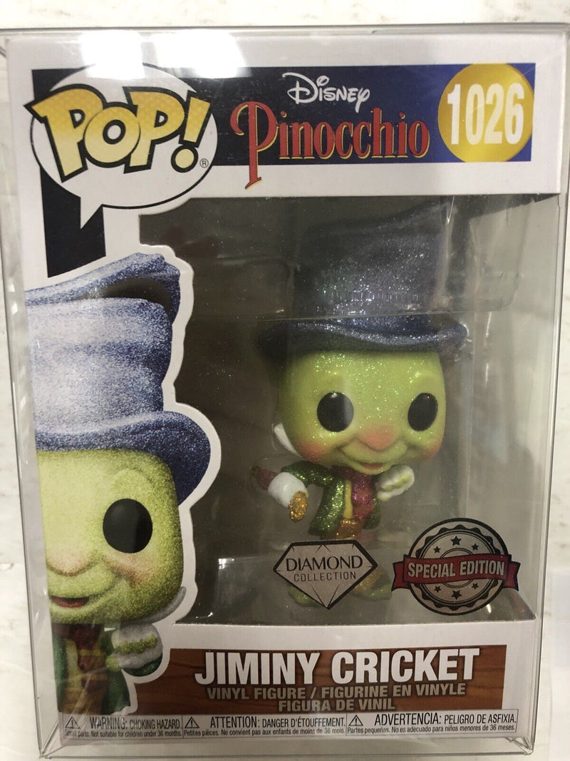 Funko Pop! Pinocchio -Jiminy Cricket Diamond Glitter! Vinyl Figure-BAM Exclusive
