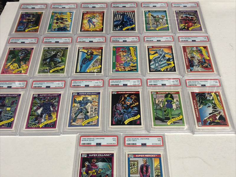 1990 Marvel Universe Marvel Comics  Super heroes-Villains 20 PSA Card Grade 7-8