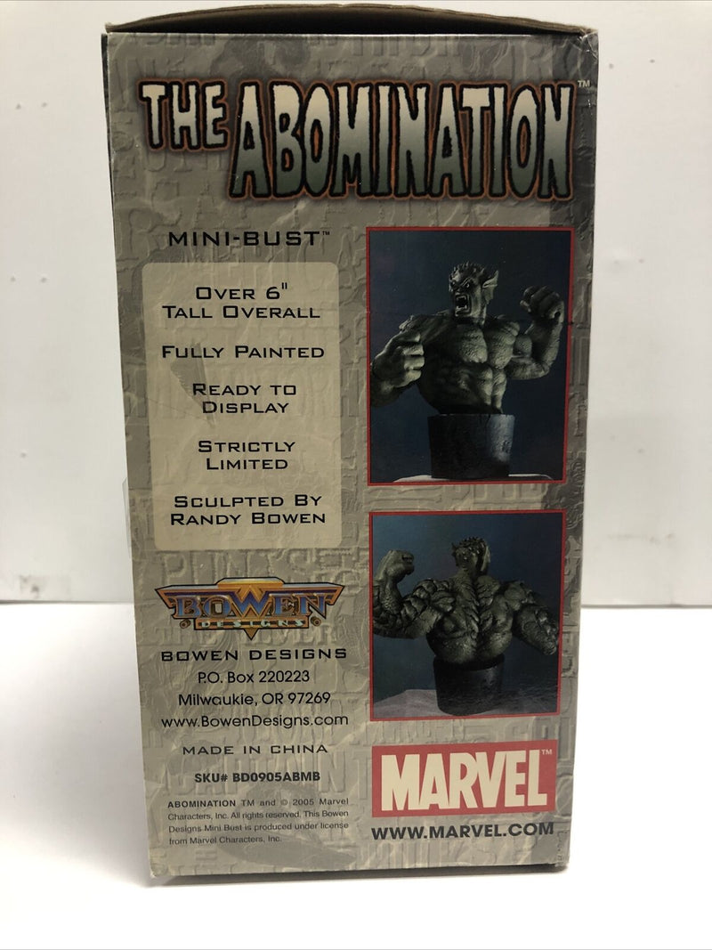 The Abomination Marvel Mini-bust 6” Sculpted By Randy Bowen 2005