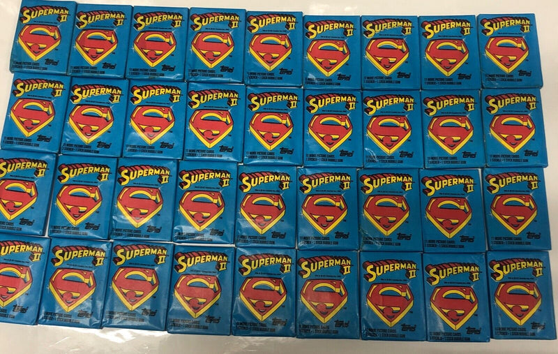 Topps Superman • Movie Full Color Trading Cards Box • Bubble Gum