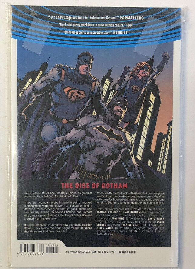 Batman Rebirth Vol. 1: I Am Gotham | TPB Softcover (2017)(NM) Tom King