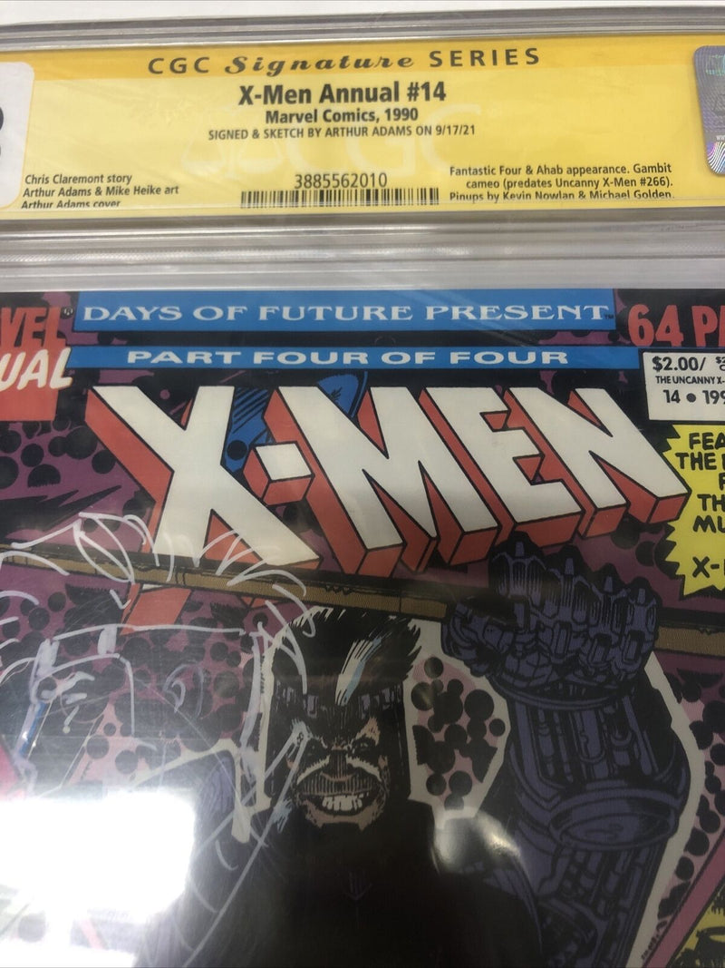 X-Men Annual (1990) # 14 (CGC 9.8 SS) • Signed & Sketch Arthur Adams •  Marvel