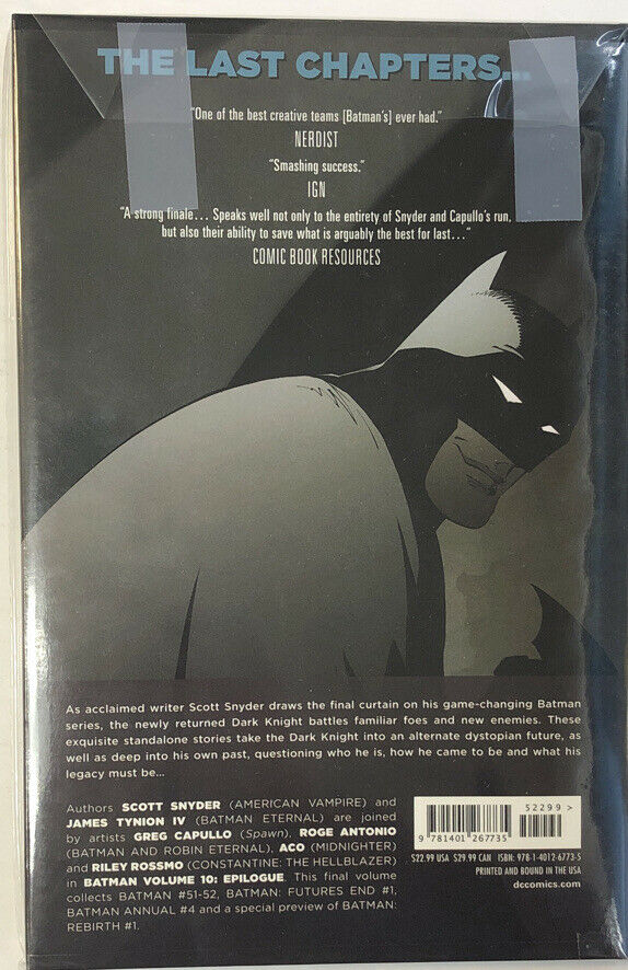 Batman Vol. 10: Epilogue | HC Hardcover (2016)(NM) Scott Snyder