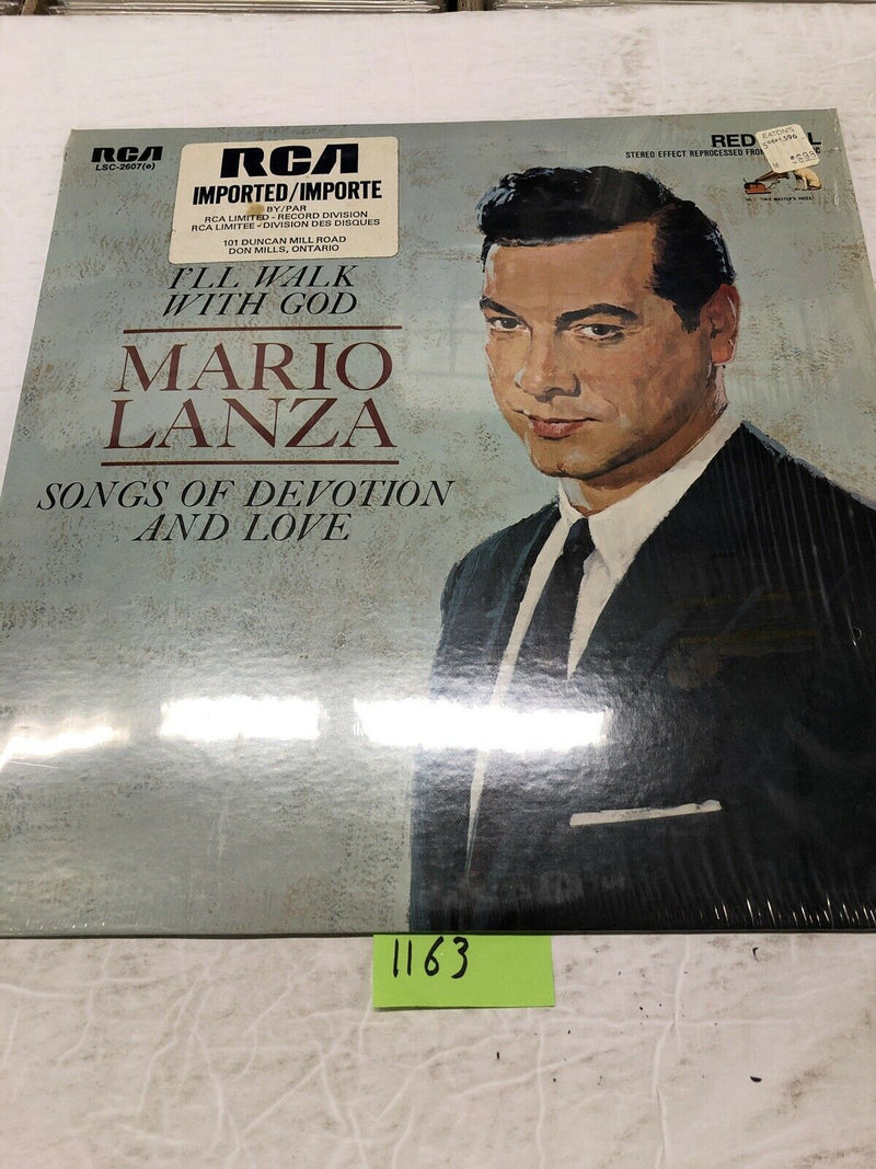 Mario Lanza I’ll Walk With God Vinyl LP Album