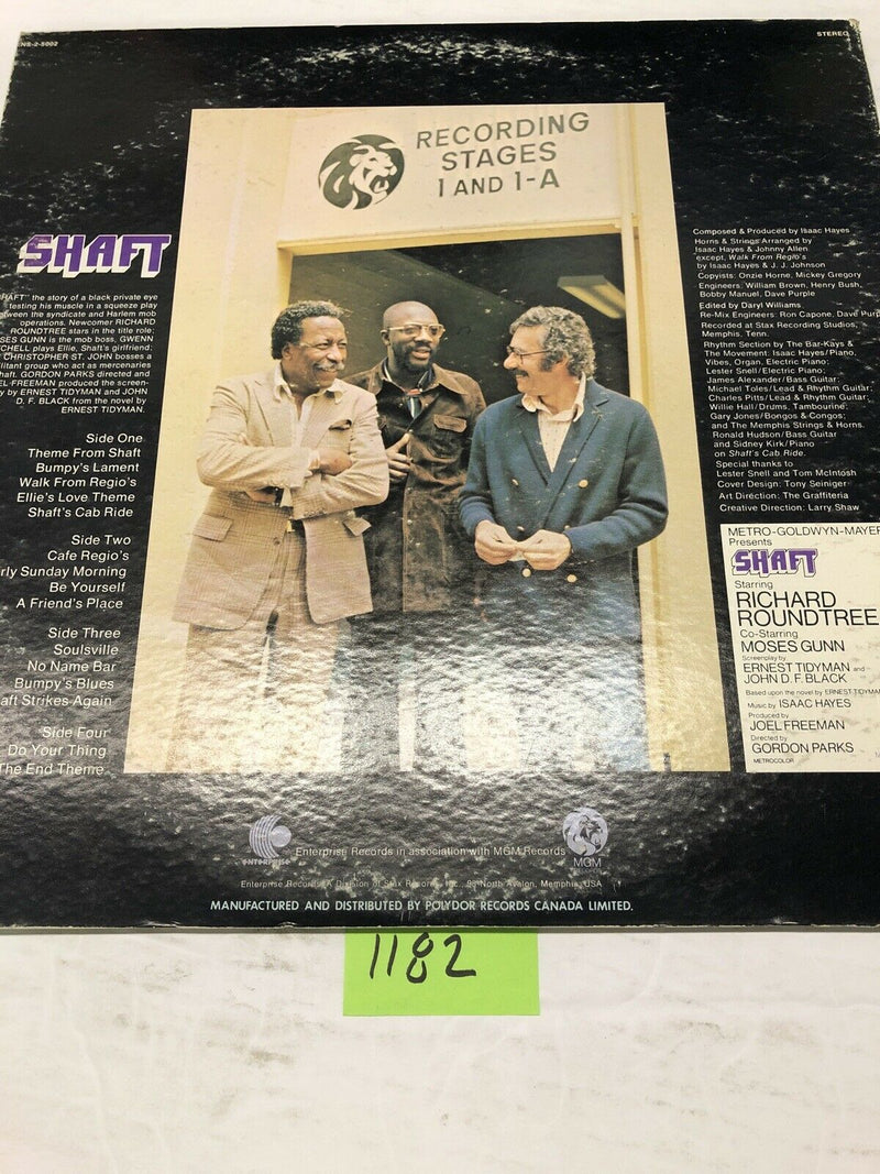 Shaft Soundtrack By Isaac Hayes Vinyl LP Album
