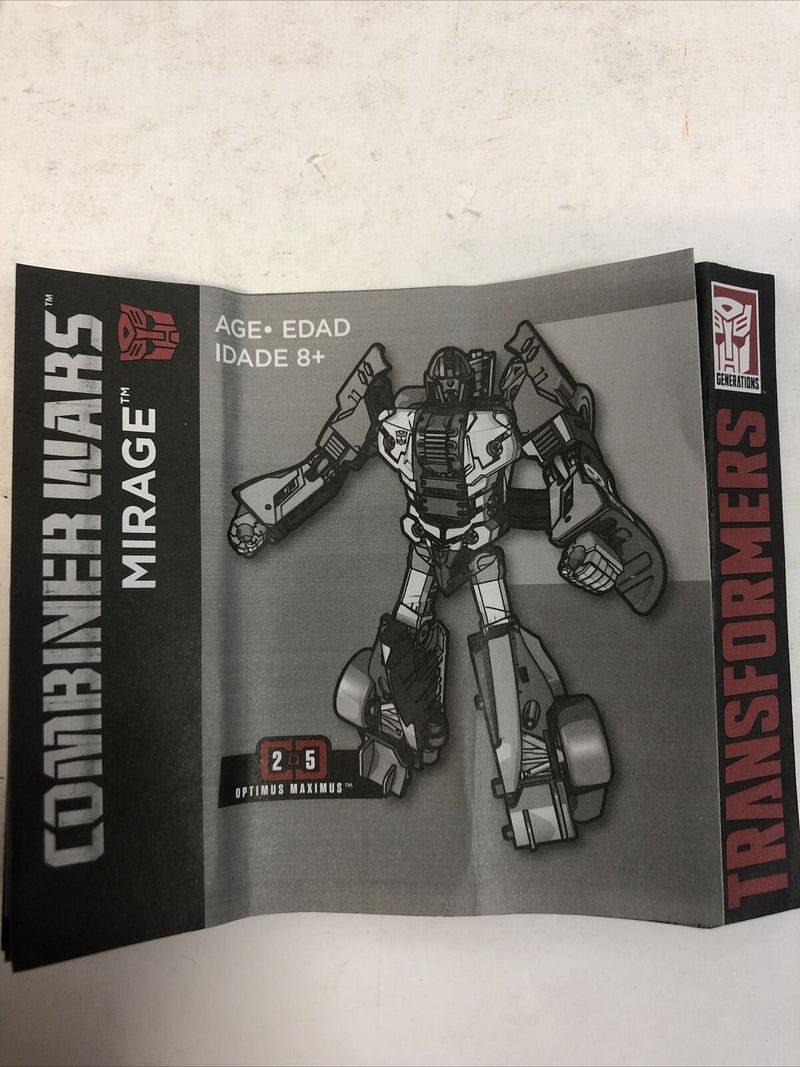 Transformers Combiner Wars Generations Mirage 2014 Complete Mint w/instructions