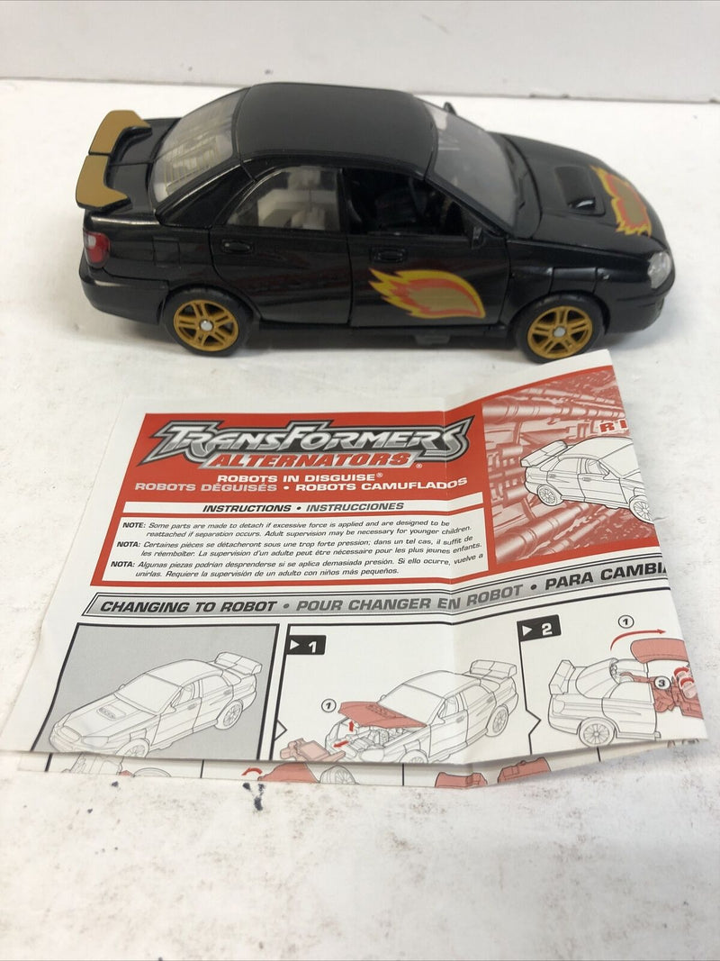 Transformers 2005 Alternators Ricochet Subaru Impreza Wrx Complete Mint w/instr