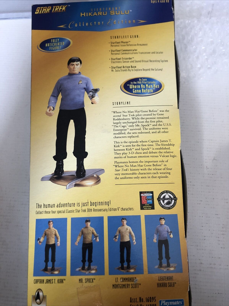 Star Trek Lt. Hikaru Sulu Playmates 1996 ~ 9" Limited Edition Action Figure