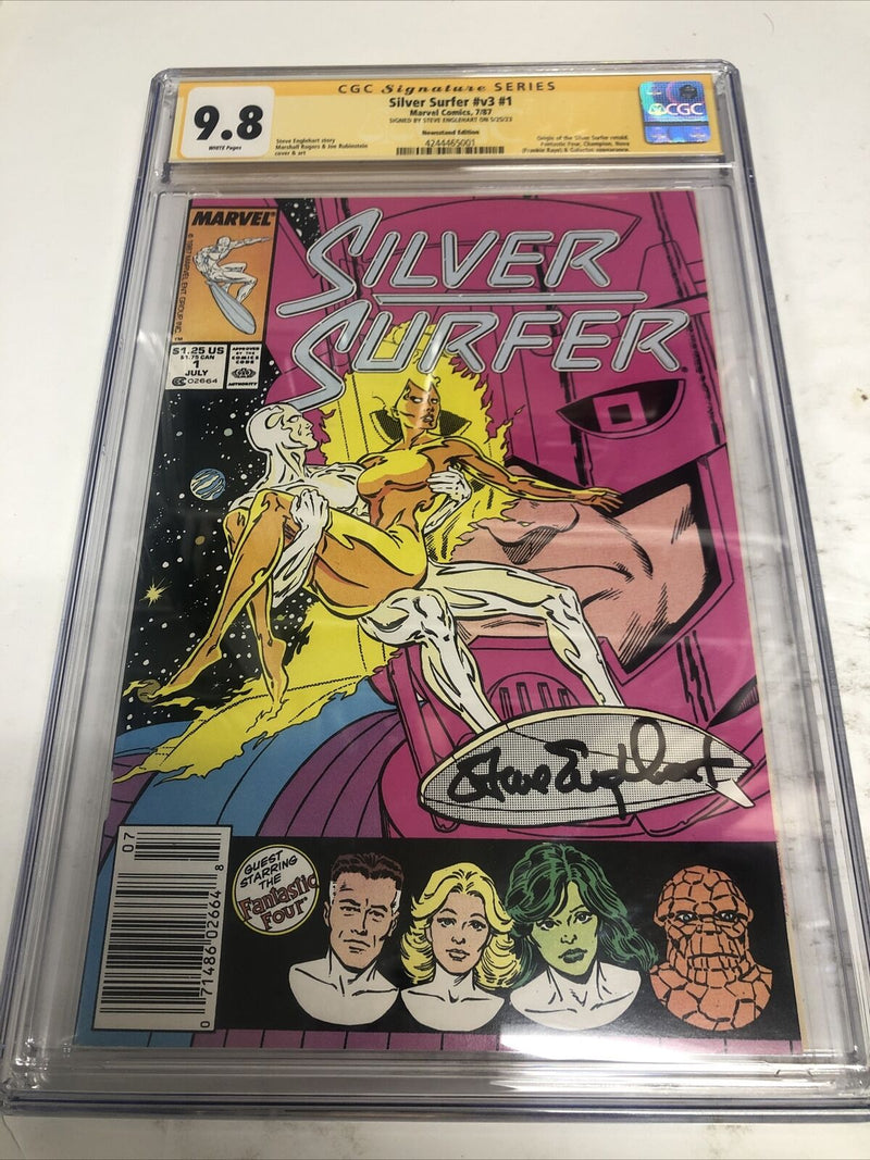 Silver Surfer  (1987) #v3 #1 (CGC 9.8 SS) Story Andy Signed By Steve Englehart