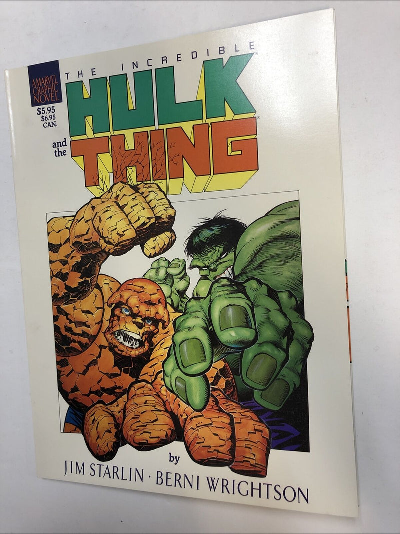 Marvel Graphic Novel  (1987) The Incredible Hulk And The Thing Jim Starlin