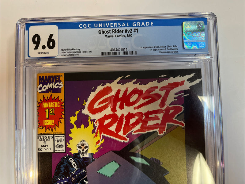 Ghost Rider #v2 (1990) # 1 (CGC 9.6 WP) 1st App Dan Keth Ghost Rider