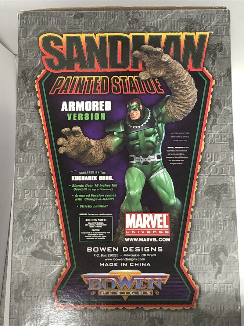 The Sandman Painted Statue Armored Version Marvel 2010