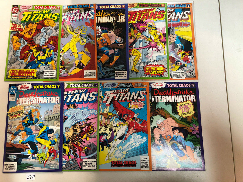 Total Chaos Lot (1992) 9-part storyline (VF/NM) Complete Set Deathstroke Titans