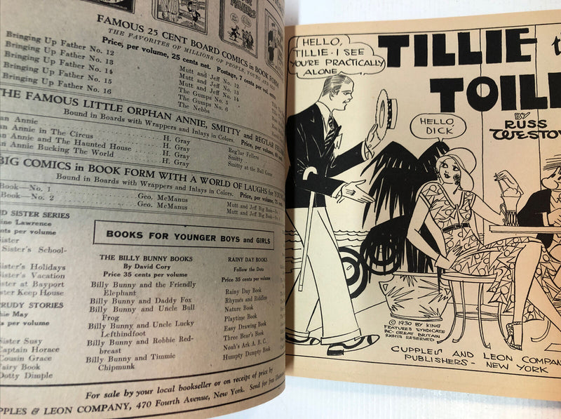 Tillie The Toiler (1930)Book 5 F/VF Platinum Age ~ Cupples & Leon Company | Russ