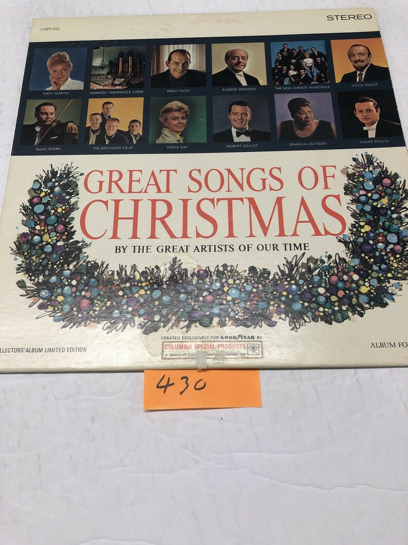 Great Songs Of Christmas By the Great Artists Of Our time Vinyl LP Album