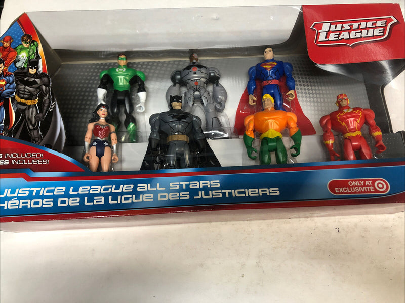 Justice League All Stars 7 Figure Pack Target Exclusive 2013 New
