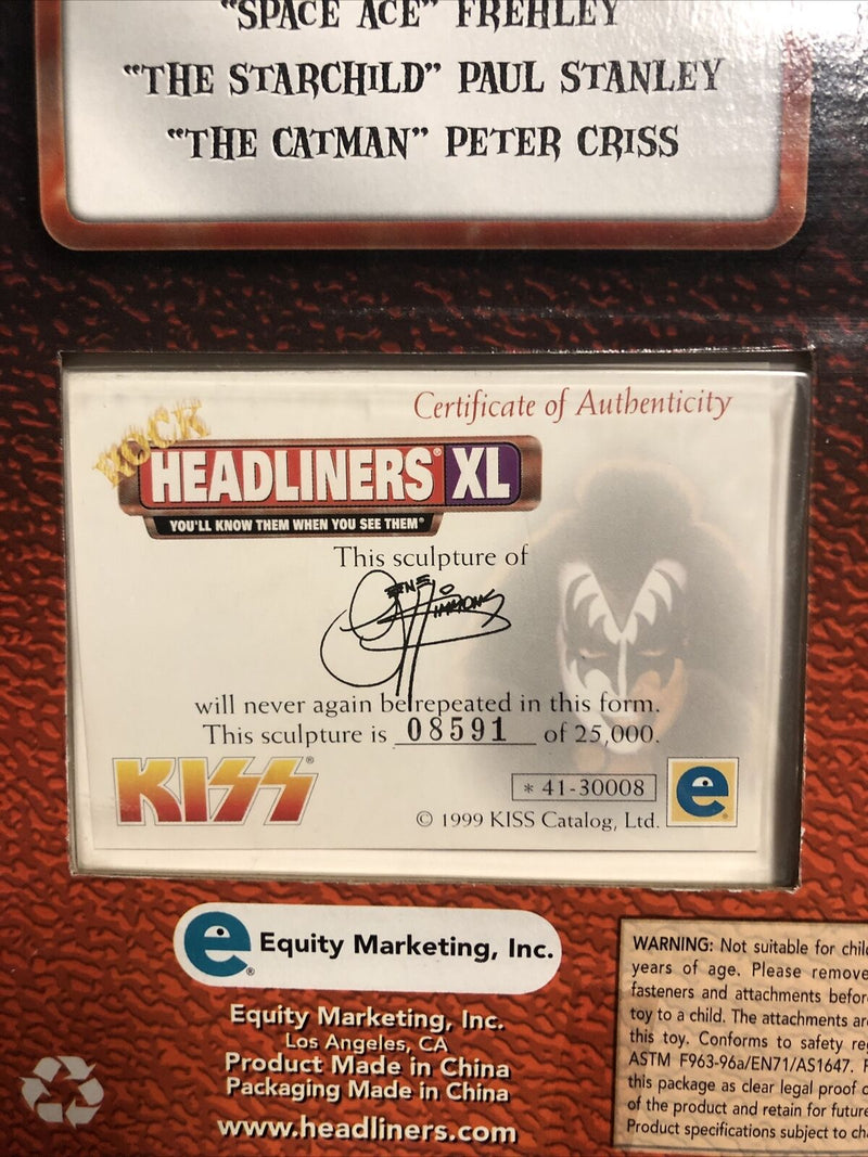Kiss- Rock Headliners XL (1999) Gene Simmons | 6” Sculpture