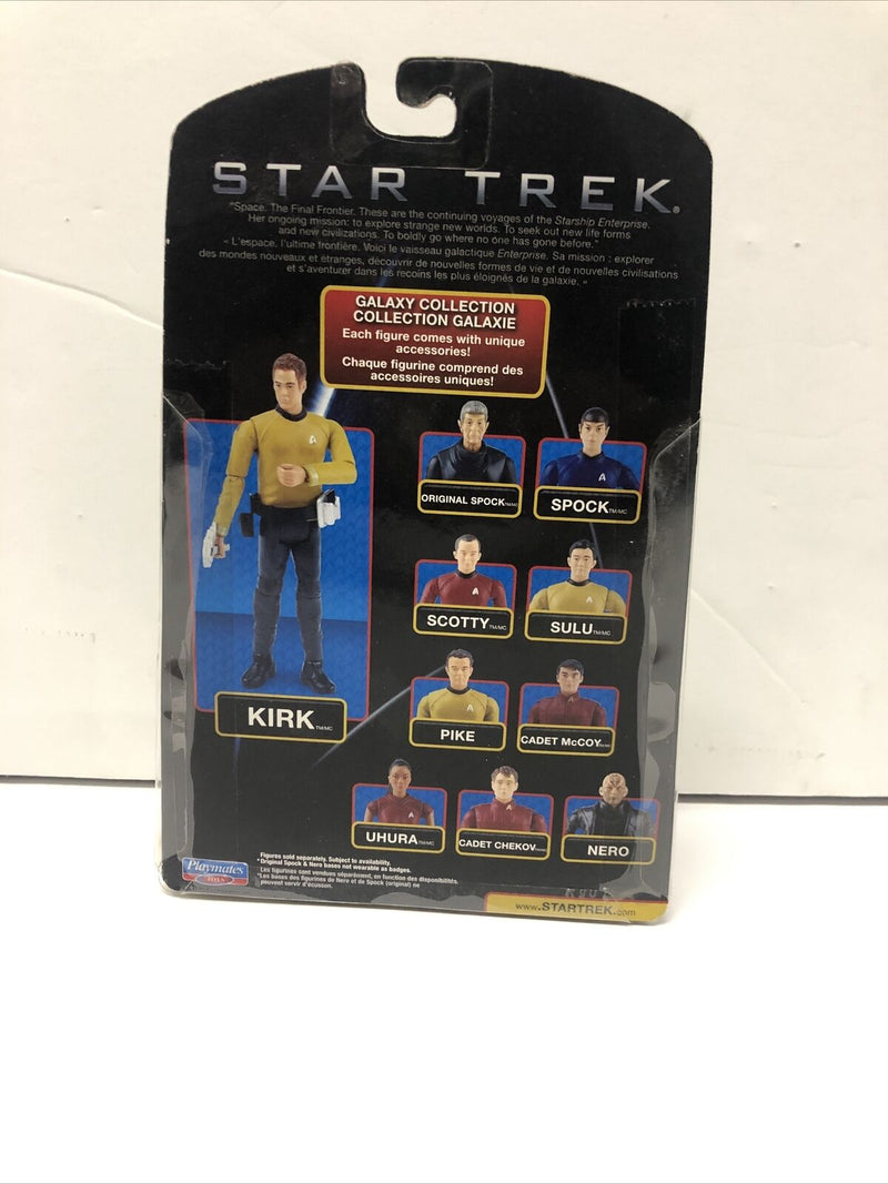 Star Trek Galaxy Collection Captain Kirk Limited W/ Badge Stand Playmates