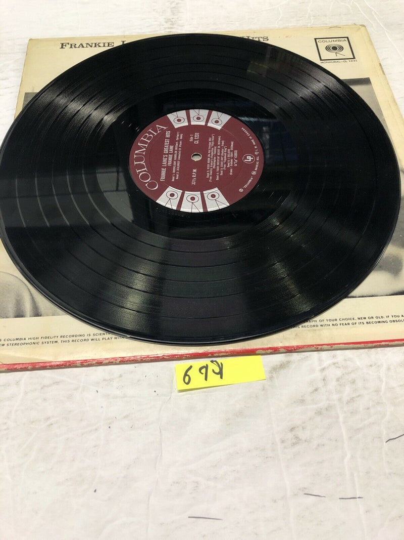 Frankie Laine's Greatest Hits Vinyl  LP Album