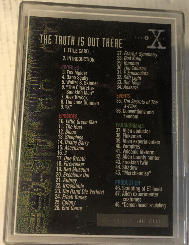 X-Files The Truth Is Out There Trading Cards