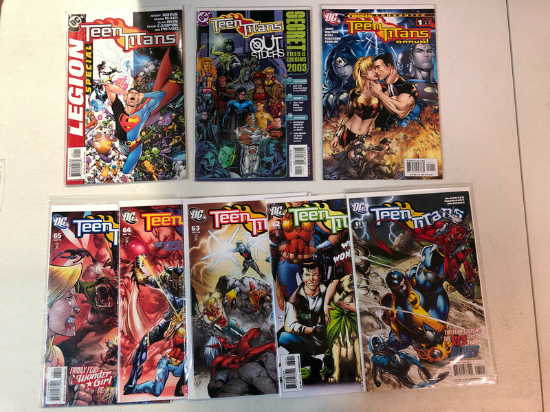 Teen Titans 2003 #1-65 Annual;Sec/Fi;Leg/Sp #1 VF/NM Complete Sequential Run Set