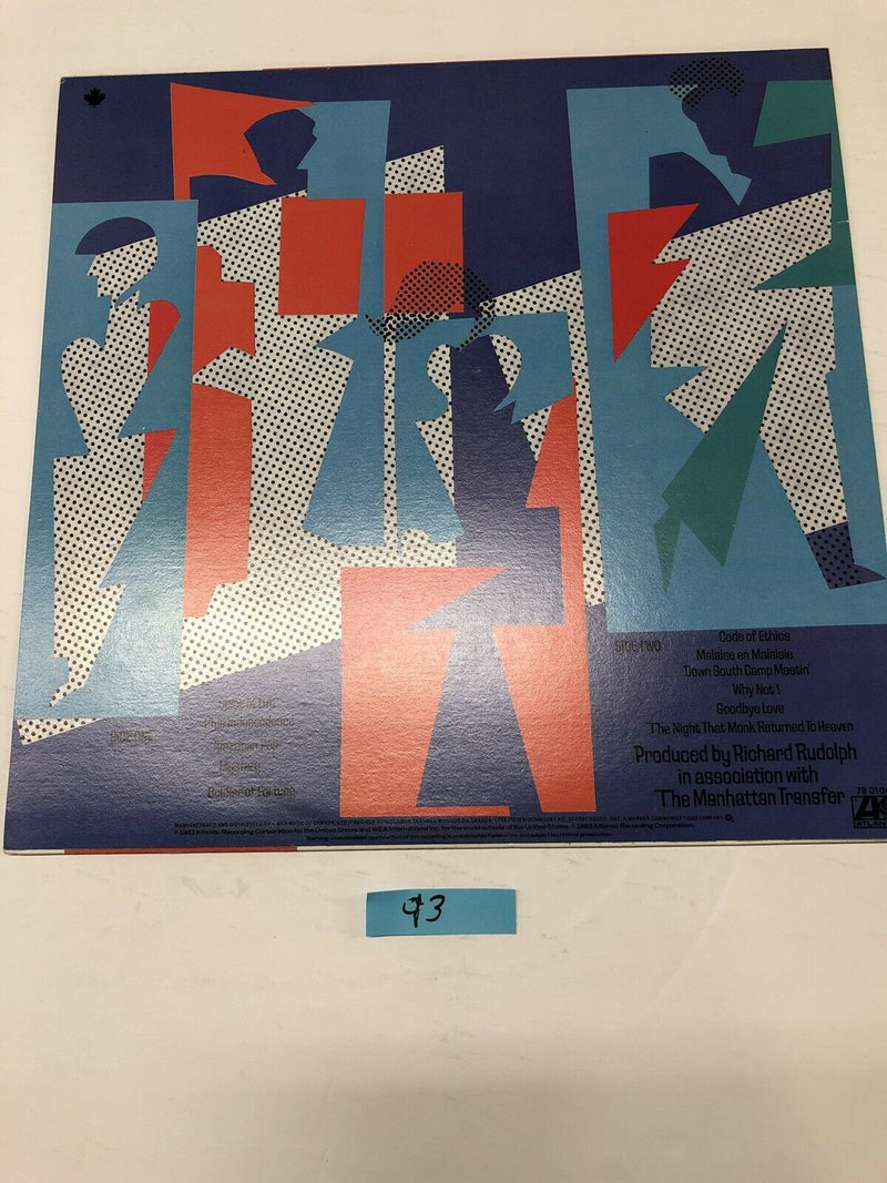 The Manhattan Transfer Bodies And Souls Vinyl LP Album